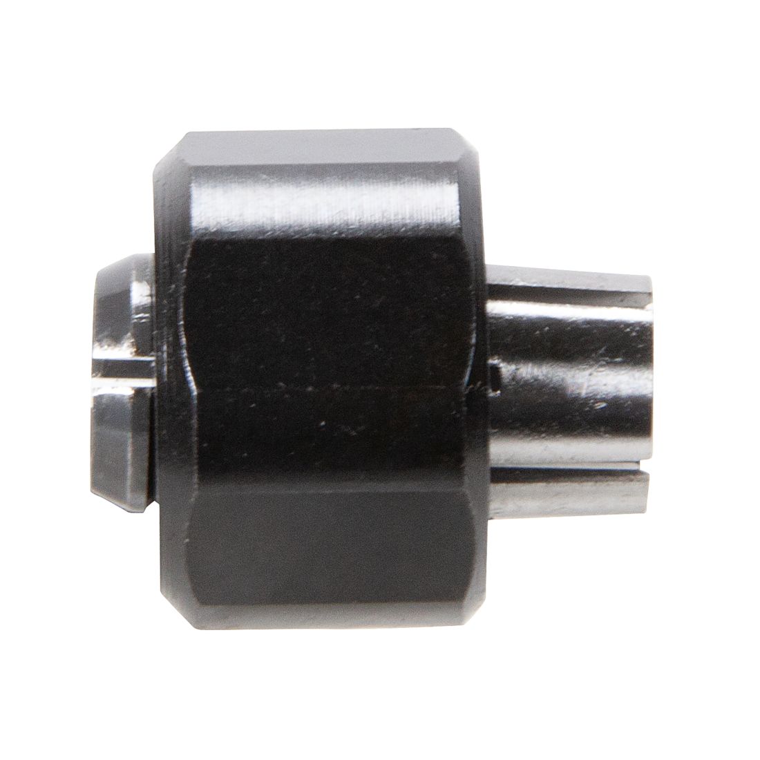 MAKITA Supistusholkki ja kiristyshylsy 8 mm. Kuvassa supistusholkki ja kiristyshylsy sivustapäin.