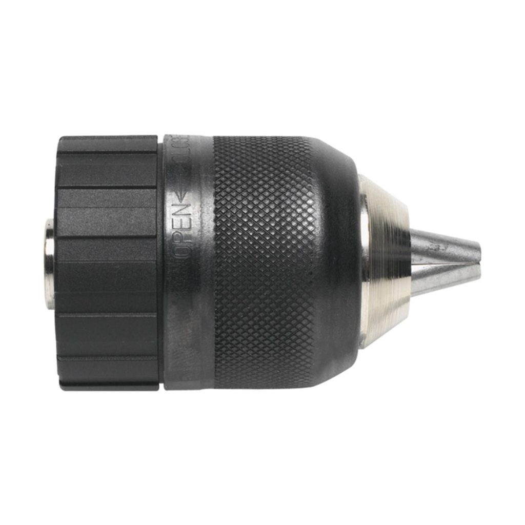 MAKITA Pikaistukka 6,5 mm, 3/8" - 24UNF. Kuvassa pikaistukka sivustapäin.