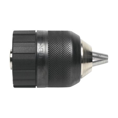MAKITA Pikaistukka 6,5 mm, 3/8" - 24UNF. Kuvassa pikaistukka sivustapäin.