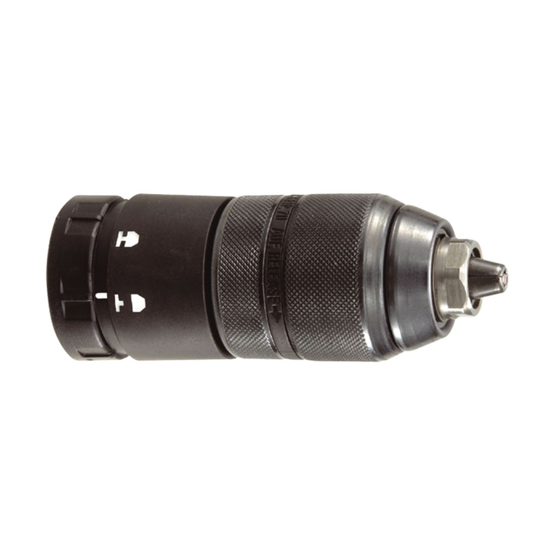 MAKITA Pikaistukka 13 mm, 1/2" - 20UNF, pikavaihto, 1,5 - 13 mm. Kuvassa pikaistukka sivustapäin.