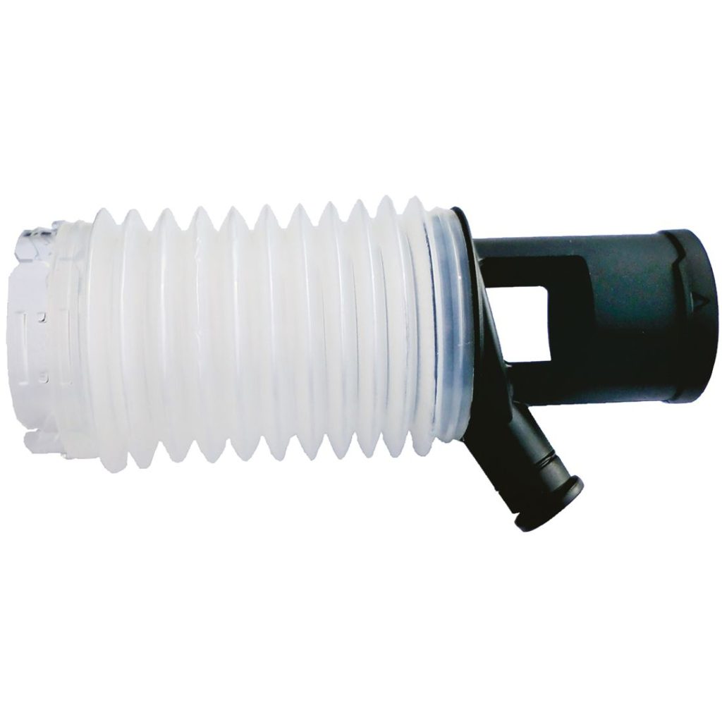 MAKITA Pölykuppi DHR243, HR2651T, DHR281, DHR283, HR002G, HR004G, HR3012FC, HR2631FT. Kuvassa pölykuppi sivustapäin.
