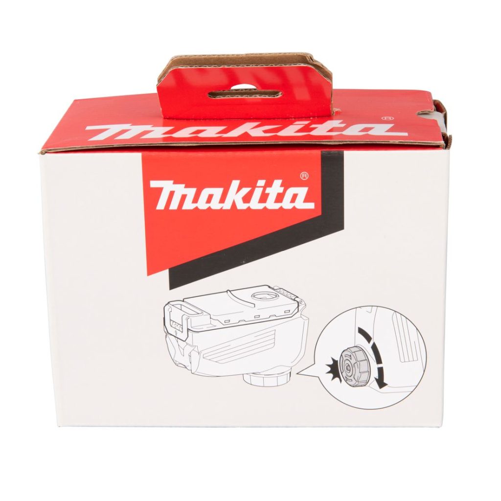 MAKITA Pölysuodatinkasetti ja suodatin DX01-DX09 (ei DX05). Kuvassa pölysuodatinkasettipakkaus edestäpäin.