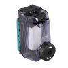 MAKITA Pölysuodatinkasetti ja suodatin DX01-DX09 (ei DX05). Kuvassa pölysuodatinkasetti ja suodatin etuviistosta.