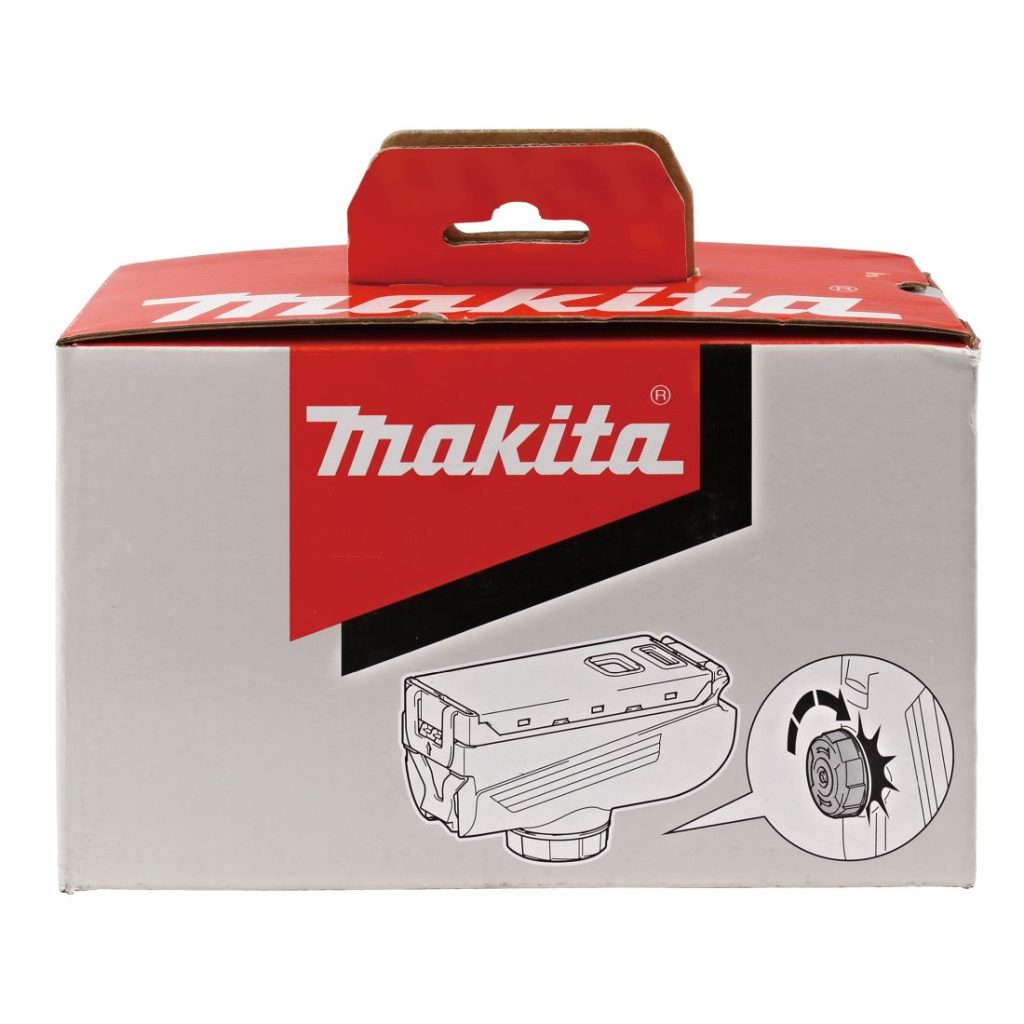 MAKITA Pölysuodatinkasetti + suodatin DX05. Kuvassa pölysuodatinkasettipakkaus edestäpäin.