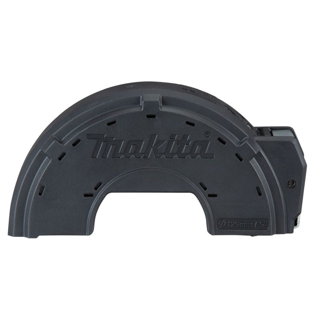 MAKITA Laikansuojan lisäosa 125 mm. Kuvassa laikansuojan lisäosa sivustapäin.