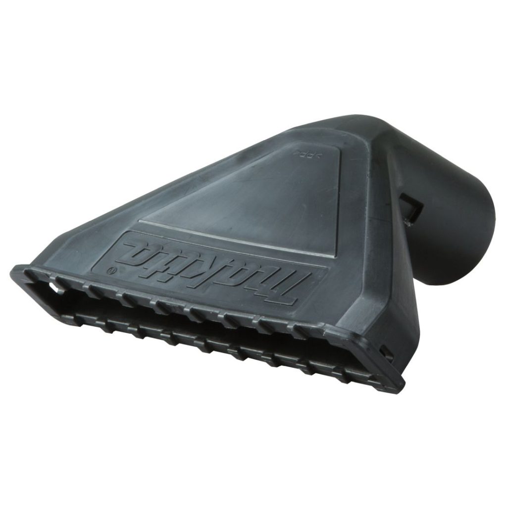 MAKITA Imusuulake leveä ja litteä, DVC750L. Kuvassa imusuulake etuviistosta.