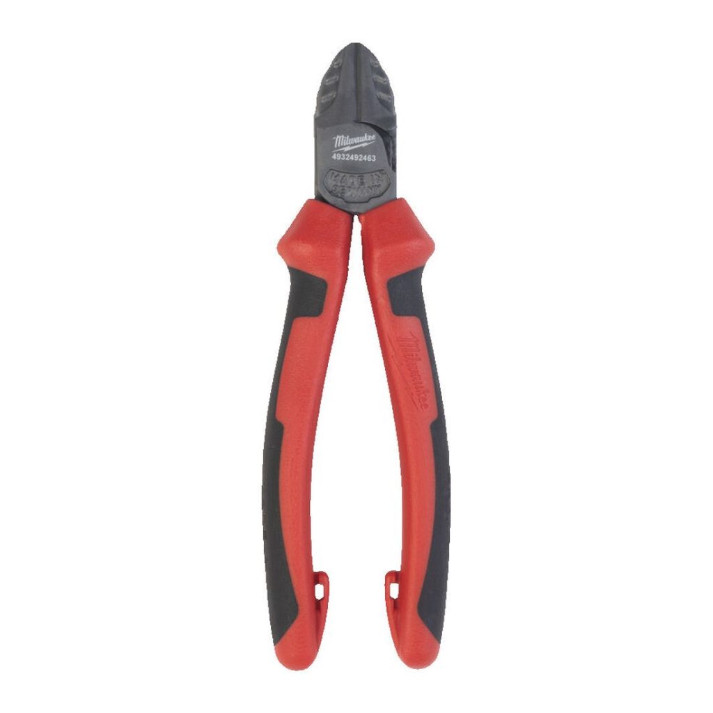 MILWAUKEE Sivuleikkurit 160 mm. Kuvassa sivuleikkurit edestäpäin.
