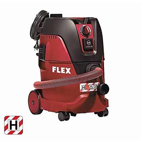 FLEX VCE 26 H MC-Set märkä- /kuivaimuri 1200 W. Kuvassa imuri etuviistosta.