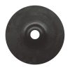 MAKITA Hiomalautanen 125 mm, kumia, M14. Kuvassa hiomalautanen ylhäältäpäin.