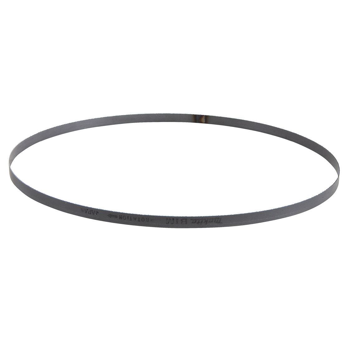 MAKITA Vannesahanterä 13x1140 mm BiM 18tpi 1 kpl. Kuvassa vannesahanterä yläviistosta.