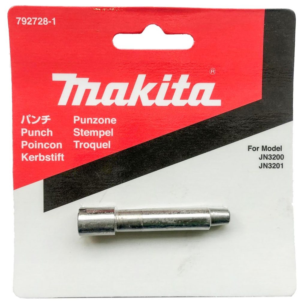 MAKITA Lävistin. Kuvassa lävistinpakkaus edestäpäin.