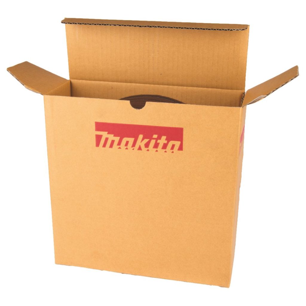 MAKITA Hiomalaikka 230x6,0mm RST (INOX) WA36N. Kuvassa hiomalaikkapakkaus etuyläviistosta.