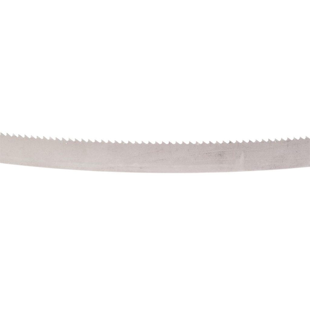 MAKITA Vannesahanterä 13x1140 mm BiM 10tpi 1kpl. Lähikuvassa vannesahanterän hammastus.