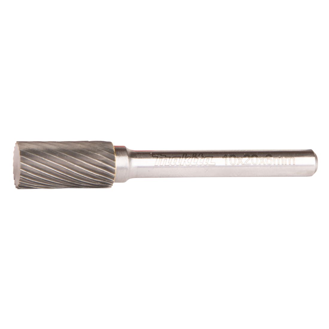 MAKITA Kovametalliviila 10x20mm, muoto A. Kuvassa kovametalliviila sivustapäin.