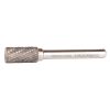 MAKITA Kovametalliviila 10x20mm, muoto A. Kuvassa kovametalliviila sivustapäin.