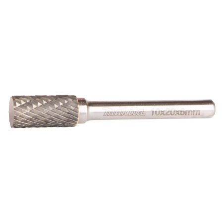 MAKITA Kovametalliviila 10x20mm, muoto A. Kuvassa kovametalliviila sivustapäin.
