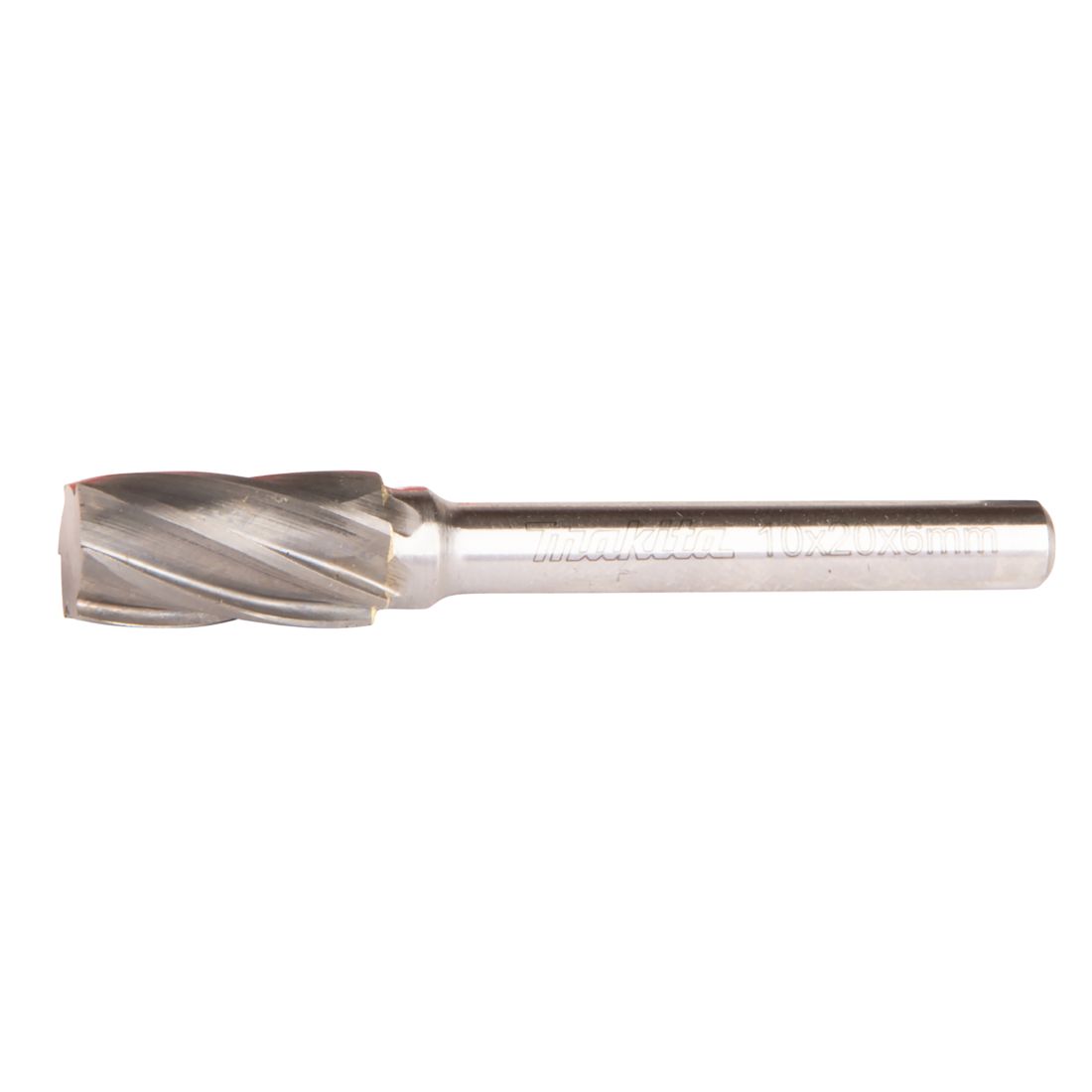 MAKITA Kovametalliviila 10x20mm, muoto A. Kuvassa kovametalliviila sivustapäin.