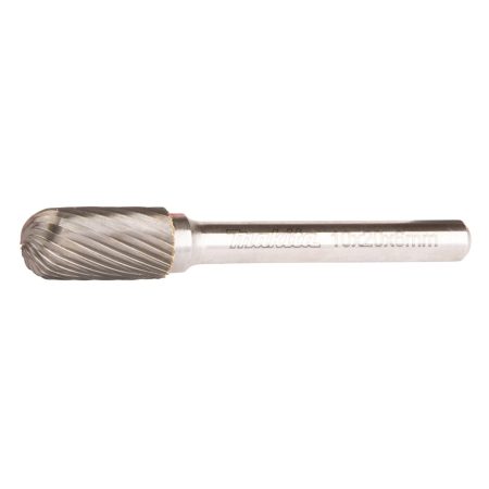MAKITA Kovametalliviila 10x20mm, muoto C. Kuvassa kovametalliviila sivustapäin.