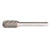 MAKITA Kovametalliviila 10x20mm, muoto C. Kuvassa kovametalliviila sivustapäin.