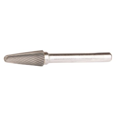 MAKITA Kovametalliviila 10x25mm, muoto L. Kuvassa kovametalliviila sivustapäin.