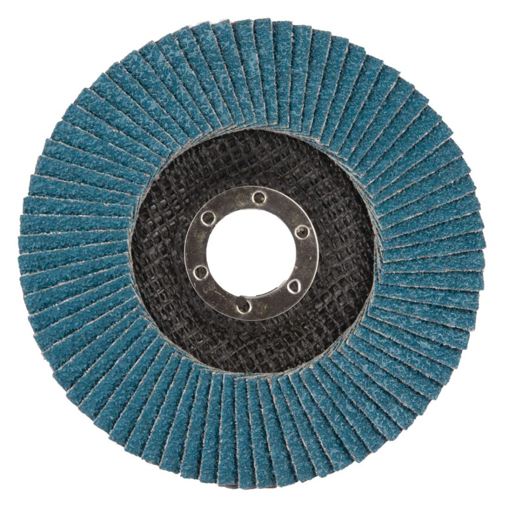 MAKITA Liuskalaikka 125mm k36 rst Zircon. Kuvassa liuskalaikka alhaaltapäin.