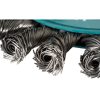 MAKITA Teräsharja 115 mm X-Lock. Lähikuvassa laikkaharja etuviistosta.