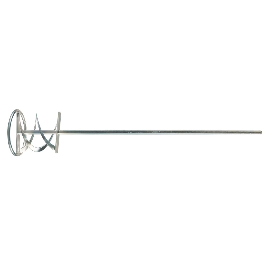 MAKITA Vispilä 120 x 600 mm, 3/8". Kuvassa vispilä sivustapäin.