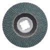 MAKITA Liuskalaikka 125 mm X-LOCK K36 rst Zircon. Kuvassa liuskalaikka alhaaltapäin.