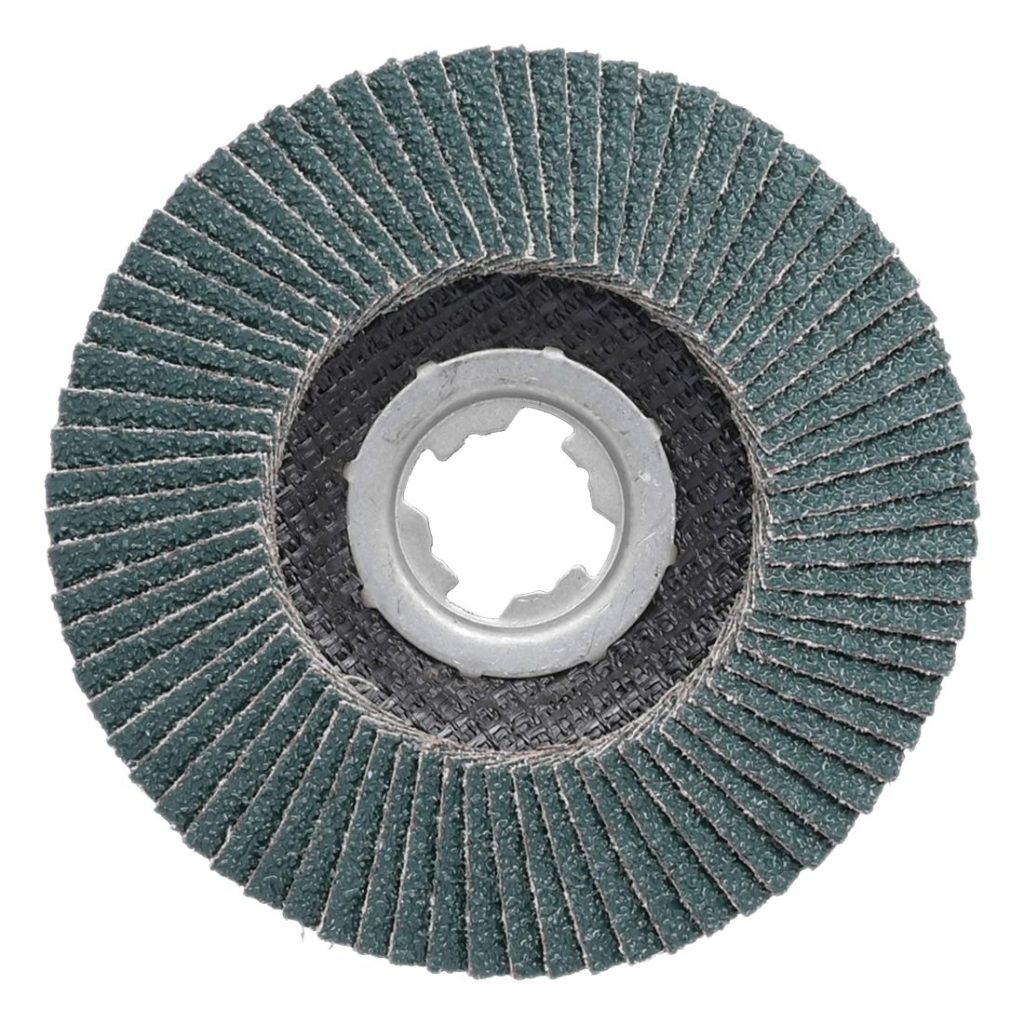 MAKITA Liuskalaikka 125 mm X-LOCK K36 rst Zircon. Kuvassa liuskalaikka alhaaltapäin.