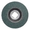 MAKITA Liuskalaikka 125 mm X-LOCK K40 rst Zircon. Kuvassa liuskalaikka alhaaltapäin.