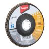 MAKITA Liuskalaikka 125 mm X-LOCK K60 rst Zircon. Kuvassa liuskalaikka etuviistosta.