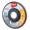 MAKITA Liuskalaikka 125 mm X-LOCK K80 rst Zircon. Kuvassa liuskalaikka etuviistosta.