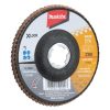 MAKITA Liuskalaikka 125 mm X-LOCK K80 rst Zircon. Kuvassa liuskalaikka etuviistosta.