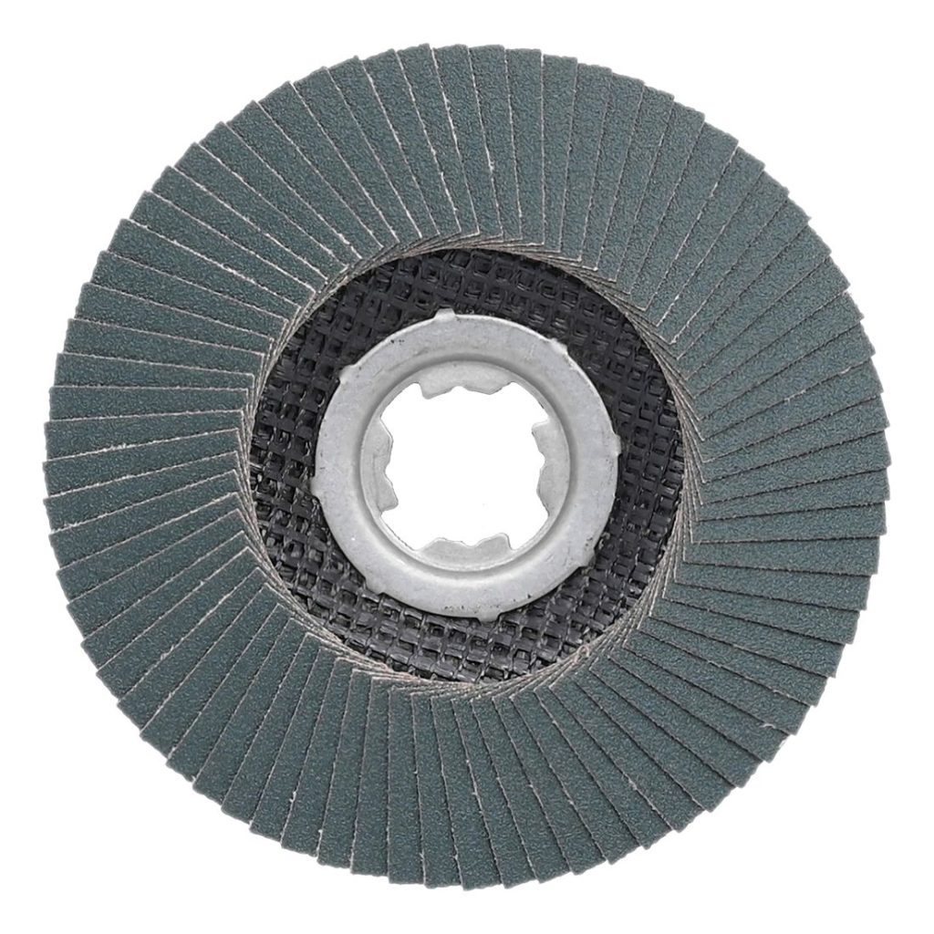 MAKITA Liuskalaikka 125 mm X-LOCK K120 rst Zircon. Kuvassa liuskalaikka alhaaltapäin.