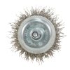 MAKITA Teräsharja 38 mm. Kuvassa kuppiharja ylhäältäpäin.