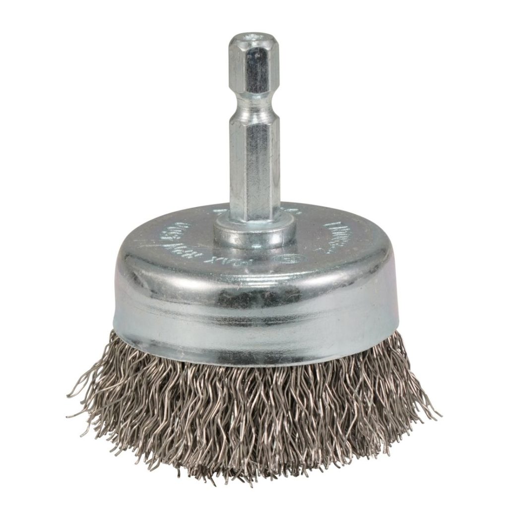 MAKITA Teräsharja 50 mm. Kuvassa kuppiharja yläviistosta.