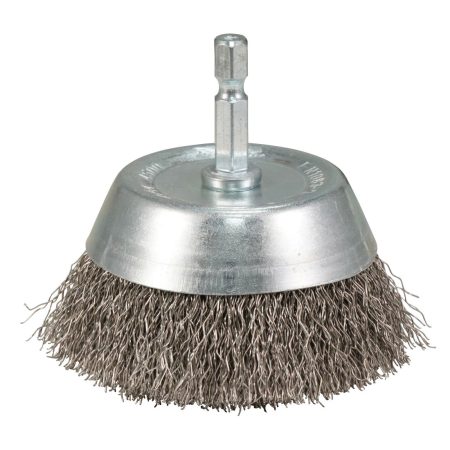 MAKITA Teräsharja 75 mm. Kuvassa kuppiharja yläviistosta.