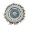MAKITA Teräsharja 75 mm. Kuvassa kuppiharja ylhäältäpäin.