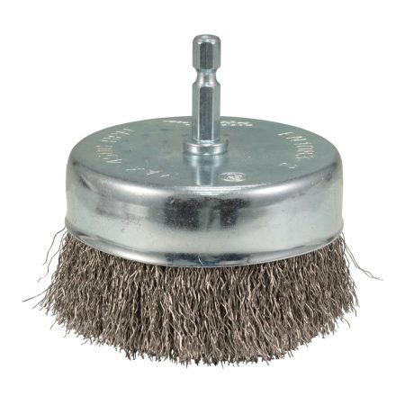 MAKITA Teräsharja 80 mm. Kuvassa kuppiharja yläviistosta.