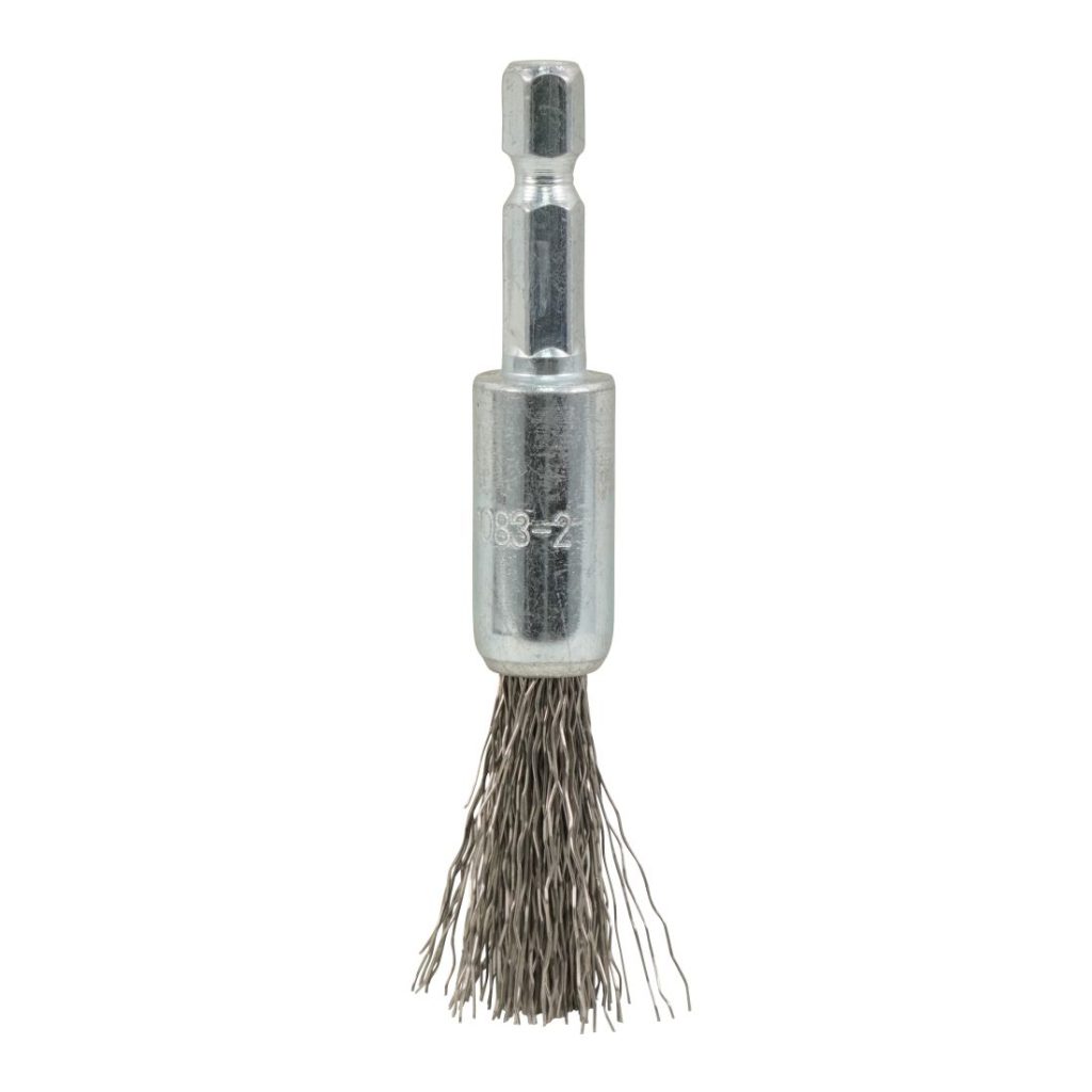 MAKITA Teräsharja 12 mm. Kuvassa pensseliharja edestäpäin.