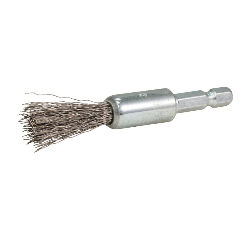 MAKITA Teräsharja 12 mm. Kuvassa pensseliharja etuviistosta.