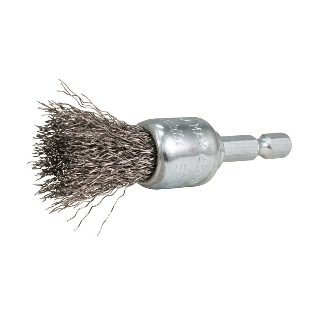 MAKITA Teräsharja 19 mm. Kuvassa pensseliharja etuviistosta.