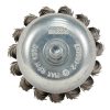 MAKITA Teräsharja 65 mm. Kuvassa kuppiharja ylhäältäpäin.