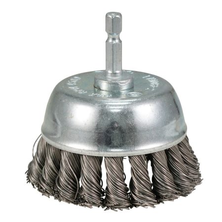 MAKITA Teräsharja 75 mm. Kuvassa kuppiharja yläviistosta.