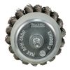 MAKITA Teräsharja 75 mm. Kuvassa kuppiharja ylhäältäpäin.