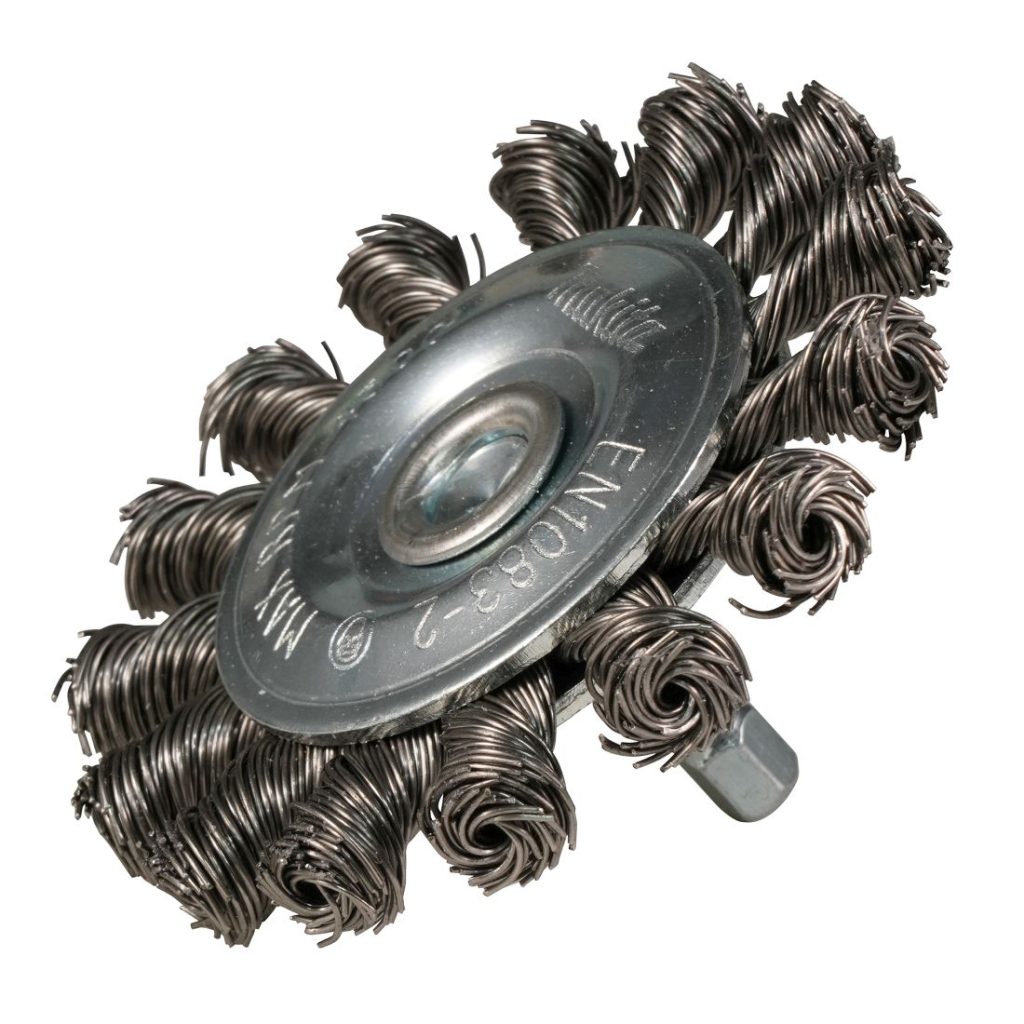 MAKITA Teräsharja 75 mm. Kuvassa laikkaharja etualaviistosta.