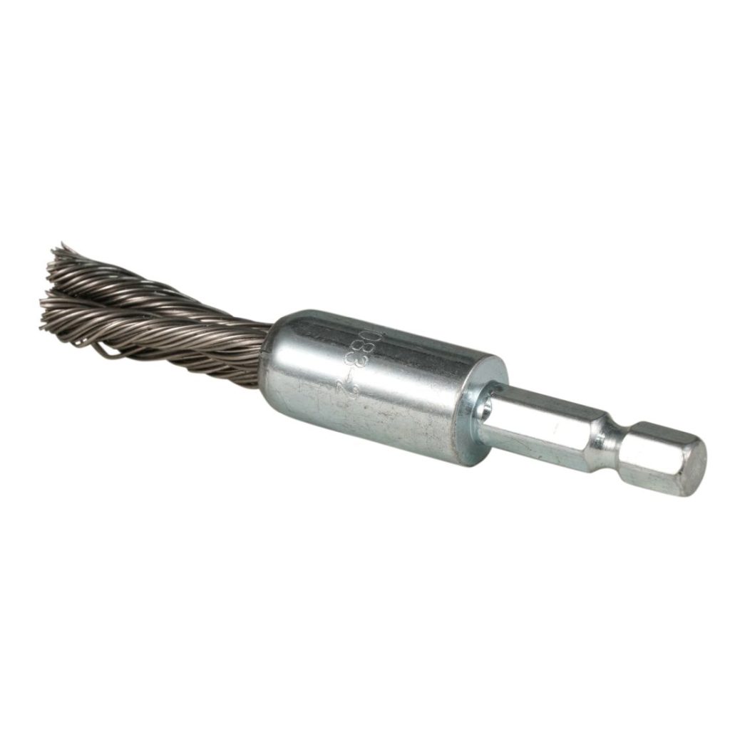 MAKITA Teräsharja 12 mm. Kuvassa pensseliharja takaviistosta.