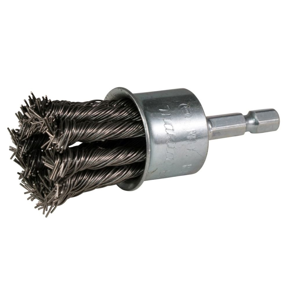 MAKITA Teräsharja 24 mm. Kuvassa pensseliharja etuviistosta.