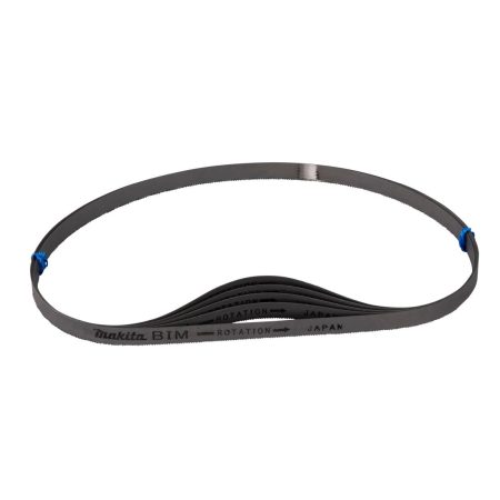 MAKITA Vannesahanterä BiM 13 x 730 mm, 18tpi, 5 kpl. Kuvassa vannesahanterä yläviistosta.