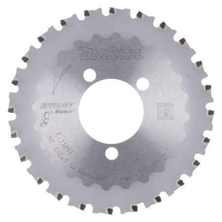 MAKITA Varaterä ilman laippaa DSC250/DSC251 metallileikkuri, Efficut. Kuvassa varaterä edestäpäin.